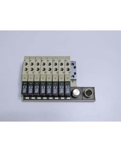 BASE ELECTRO-PNEUMATIC MONOSTABLE MACH 16 8 POSITIONS  DC 24V WITH MULTIPLE CONNECTOR M16 COD. 0225100801