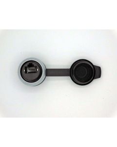 BULKHEAD INTERFACE M22-RJ45-SA 8/8, cat. 5e, Bezel: titanium COD. 107413
