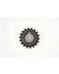 PIGNONE SEMPLICE (6) 3/8 X 7/32 FORO D={XX} CON CHIAVETTA CH-6 E NR.1 FORI M8 Z{XX}