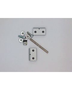 ALUMINUM HINGE (TOT. LENGTH=80mm - WIDTH=40mm - THICKNESS=12mm - WHEELBASE=20mm)